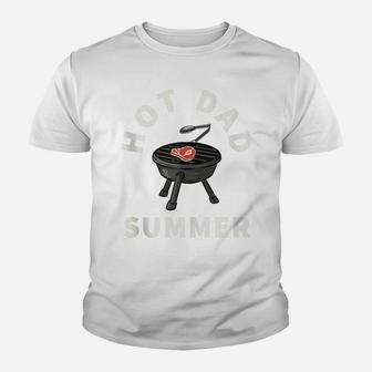 Mens Hot Dad Summer Funny Bbq Grilling Father Day Gag Joke Daddy Youth T-shirt | Crazezy AU