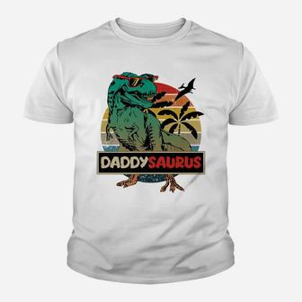 Mens Matching Family Daddysaurus T-Rex Father's Day - Dad Youth T-shirt | Crazezy AU