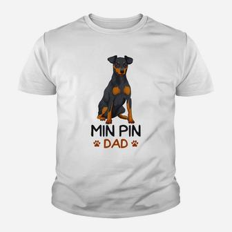 Mens Min Pin Dad Miniature Pinscher Dog Father Father´S Day Men Youth T-shirt | Crazezy DE