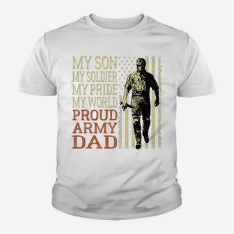 Mens My Son My Soldier Hero - Proud Army Dad Military Father Gift Youth T-shirt | Crazezy UK
