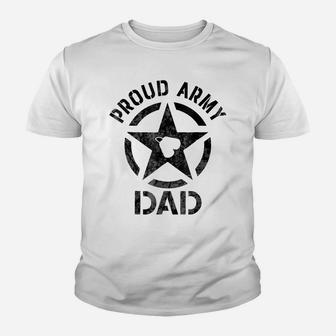 Mens Proud Army Dad - Veteran's Day T-Shirt Youth T-shirt | Crazezy