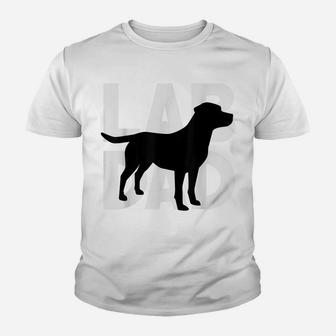 Mens Silver Lab Dad Dog Labrador Retriever Dad Gifts Best Lab Dad Youth T-shirt | Crazezy