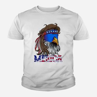 Merica Eagle Mullet Shirt American Flag Usa Men 4Th Of July Youth T-shirt | Crazezy