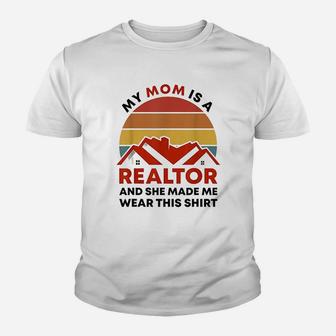 Mom Is A Realtor Youth T-shirt | Crazezy