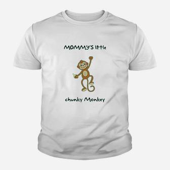 Mommys Little Chunky Monkey Boy Girl Clothes Youth T-shirt | Crazezy UK