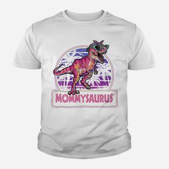 Mommysaurus T Rex Dinosaur Mama Saurus Family Matching Women Youth T-shirt | Crazezy UK