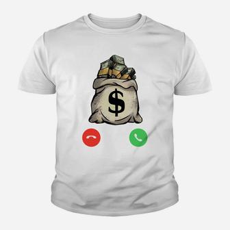 Money Calling Gang Ster Entrepreneur Christmas Hip Hop Gift Youth T-shirt | Crazezy AU