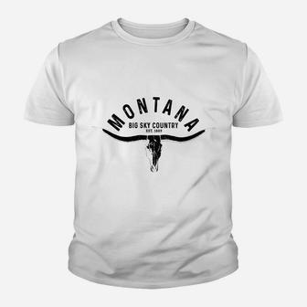 Montana Est 1889 Vintage Gift Youth T-shirt | Crazezy