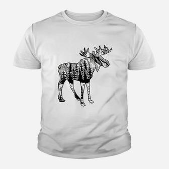 Moose Sighting Forest Youth T-shirt | Crazezy AU