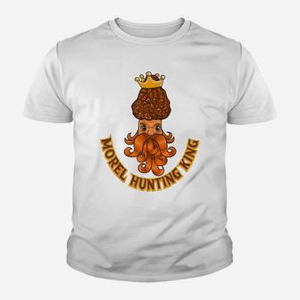 Morel Hunting Funny Mushroom Fungi Morel Hunting Youth T-shirt | Crazezy