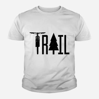 Mountain Bike Mtb Downhill Biking Cycling Trail Biker Gift Youth T-shirt | Crazezy AU