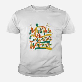 Multiple Sclerosis Awareness Ms Survivor Healthy Warrior Youth T-shirt | Crazezy