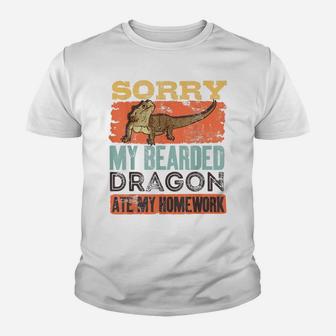 My Bearded Dragon Ate My Homework - Lizard Bearded Dragon Youth T-shirt | Crazezy
