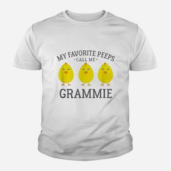 My Favorite Peeps Call Me Grammie Youth T-shirt | Crazezy DE