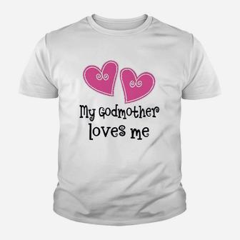 My Godmother Loves Me Hearts Youth T-shirt | Crazezy AU