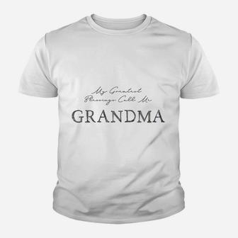 My Greatest Blessings Call Me Grandma Youth T-shirt | Crazezy UK