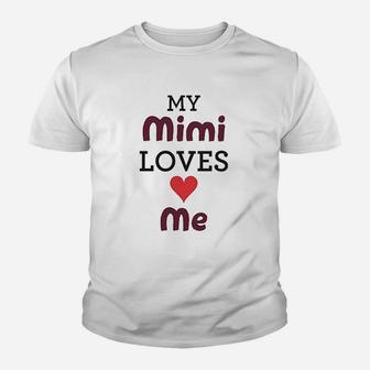 My Mimi Loves Me Youth T-shirt | Crazezy