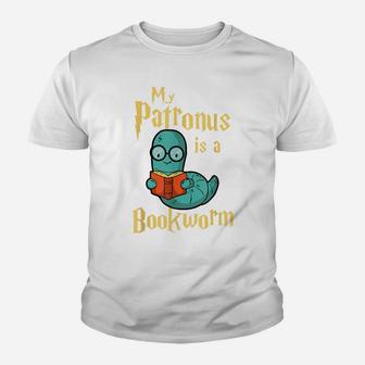 My Patronus Is A Bookworm - Funny Book Lover Gift & Reading Youth T-shirt | Crazezy CA