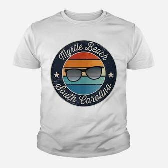 Myrtle Beach South Carolina Sc Vacation Souvenir Sunglasses Youth T-shirt | Crazezy CA