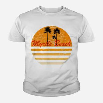 Myrtle Beach Vintage Retro 70S Throwback Surf Tee Youth T-shirt | Crazezy CA