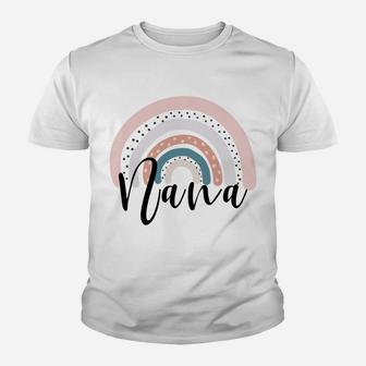 Nana Rainbow For Women Grandma Christmas Mother's Day Youth T-shirt | Crazezy DE