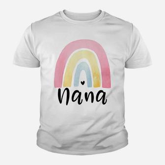 Nana Rainbow For Women Grandma Mother's Day Christmas Youth T-shirt | Crazezy CA