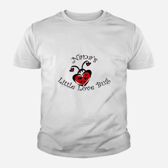 Nana's Love Bug Ladybug Youth T-shirt | Crazezy UK