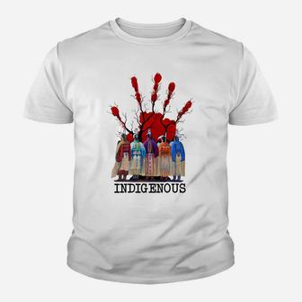 Native American Indigenous Red Hand Women Gifts Sweatshirt Youth T-shirt | Crazezy
