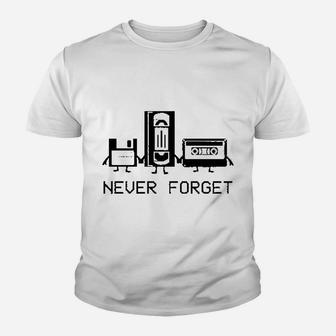 Never Forget Audio Cassette Youth T-shirt | Crazezy AU