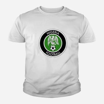 Nigeria Soccer National Team Retro Crest Graphic Youth T-shirt | Crazezy DE