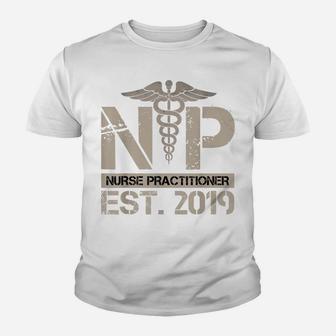 Np Nurse Practitioner Graduation Gift Nursing Day Youth T-shirt | Crazezy