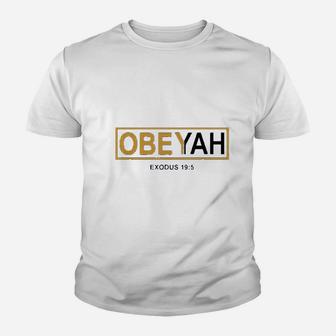 Obey Yah Youth T-shirt | Crazezy UK