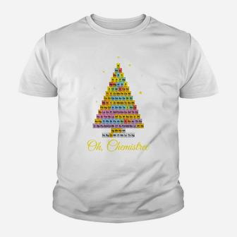 Oh Chemistree Chemistry Periodic Table Elements Xmas Tree Sweatshirt Youth T-shirt | Crazezy AU