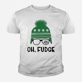 Oh Fudge Funny Christmas Saying, Vintage Xmas Sweatshirt Youth T-shirt | Crazezy CA