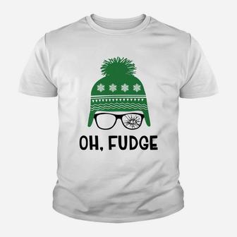 Oh Fudge Funny Christmas Saying, Vintage Xmas Youth T-shirt | Crazezy DE