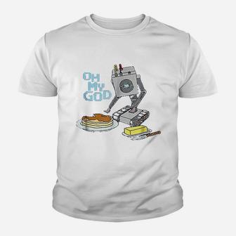 Oh My God Robot Youth T-shirt | Crazezy CA