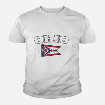 Ohio State Flag Sleeveless Youth T-shirt | Crazezy CA