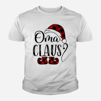 Oma Claus Christmas - Grandma Gift Youth T-shirt | Crazezy