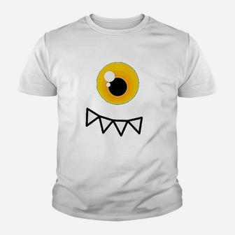 One Eyed Monster Monster Eyes Yellow Eyes Youth T-shirt | Crazezy