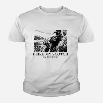 Outlander I Like My Scotch On The Rocks Youth T-shirt | Crazezy UK