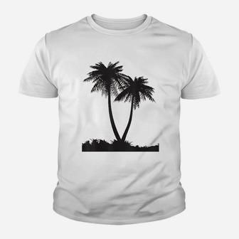 Palm Trees Silhouette Youth T-shirt | Crazezy DE