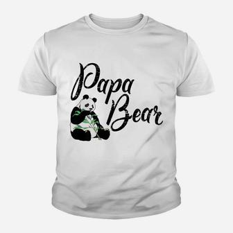 Papa Bear Vegan Panda Matching Family Youth T-shirt | Crazezy AU