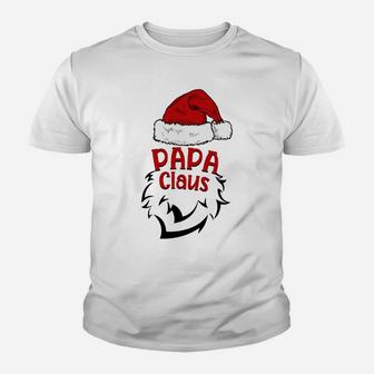 Papa Claus Merry Christmas Dad Santa Claus Head Sweatshirt Youth T-shirt | Crazezy DE