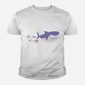 Papa Shark Doo Doo Christmas Gift Matching Family Pjs & Youth T-shirt | Crazezy