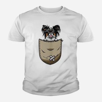 Papillion Dog Lovers And Pocket Owner Youth T-shirt | Crazezy