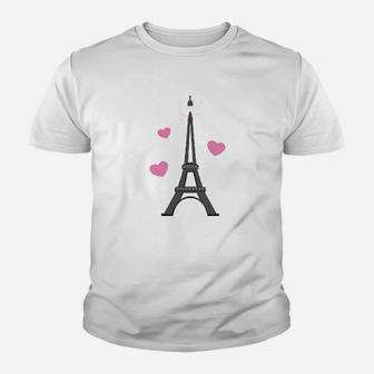 Paris Lover Eiffel Tower Youth Youth T-shirt | Crazezy DE