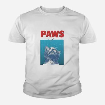 Paws Funny Cat For Cat Lovers Youth T-shirt | Crazezy