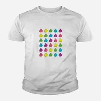Peeps Rainbow Peeps Pattern Youth T-shirt | Crazezy UK