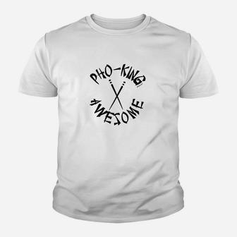 Pho King Awesome Funny Vietnamese Soup Youth T-shirt - Thegiftio UK