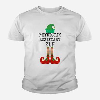 Physician Assistant Elf Family Matching Christmas Gift Sweatshirt Youth T-shirt | Crazezy